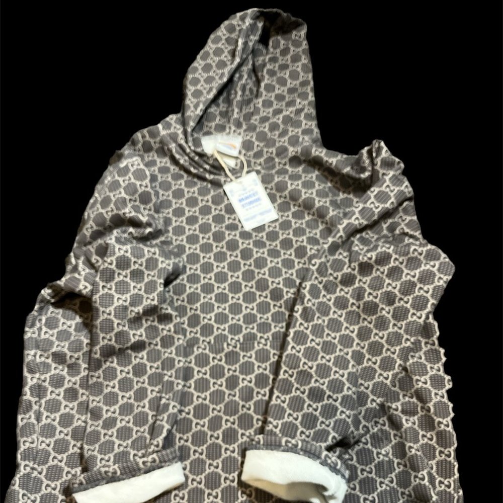 Bravest Studios Brown & Cream Patterned Hoodie